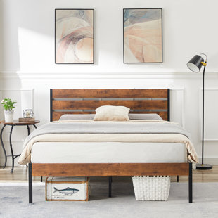 Wooden queen headboard on sale and footboard